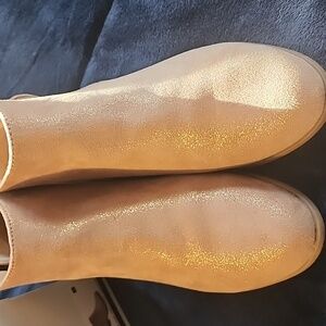 SO Rosegold Sparkle Ankle Booties Size 6
